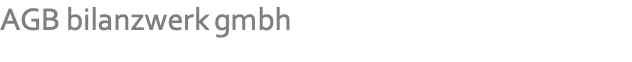 AGB bilanzwerk gmbh